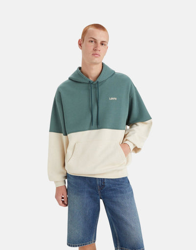 Levi's Blocked Hoodie Cold Dip Dark Forest