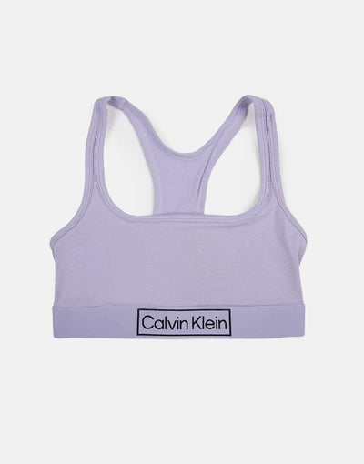 Calvin Klein Unlined Bralette Purple Underwear