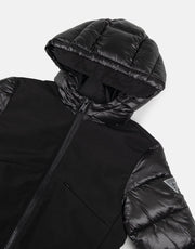 Guess Kids Hooded Puffer Black Jacket