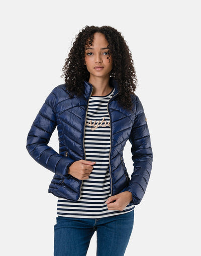 Sissy Boy Cropped Puffer Jacket Navy