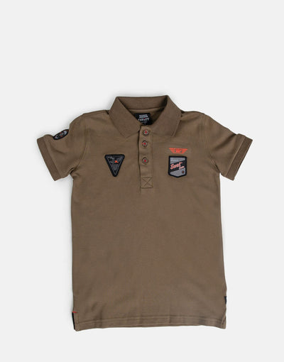 Soviet Kids B Fuel Pique Golfer Olive