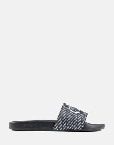 Calvin Klein AOP Slides Black/White