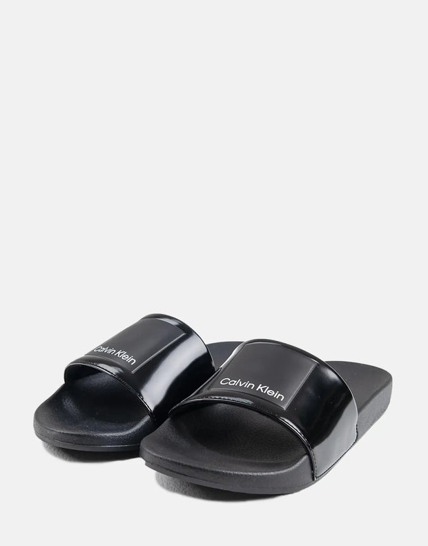 Calvin Klein HF Logo Pool Slides Black