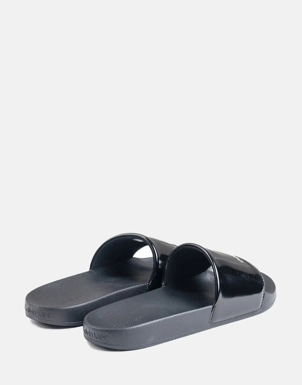 Calvin Klein HF Logo Pool Slides Black