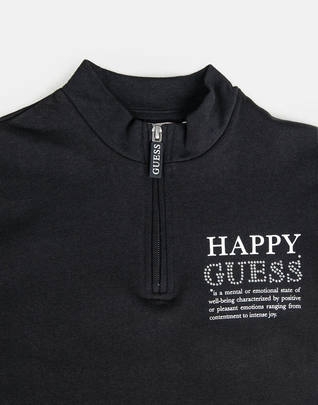 Guess Kids French Terry Dress BLK