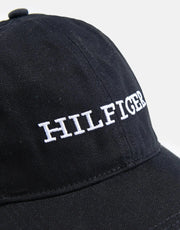 Tommy Hilfiger Monotype Soft 6 Panel Black Cap