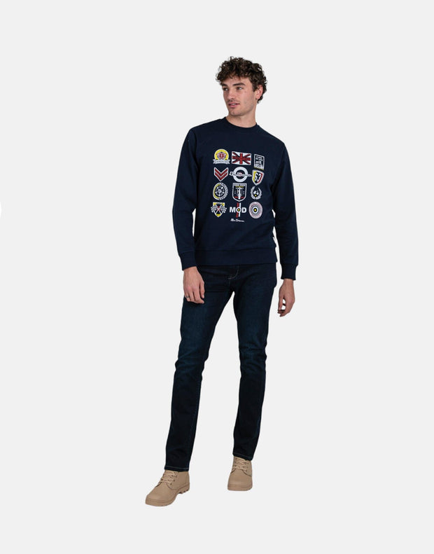 Ben Sherman Scooter Club Navy Sweatshirt