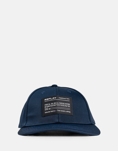 Replay All Purpose Pattern Cap Blue