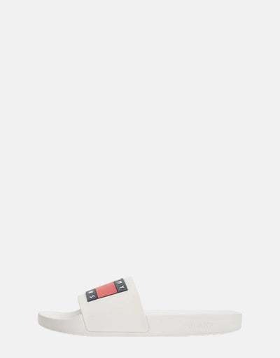 Tommy Hilfiger Jeans Pool Slides White