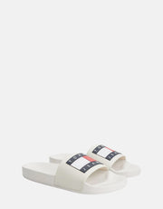 Tommy Hilfiger Jeans Pool Slides White