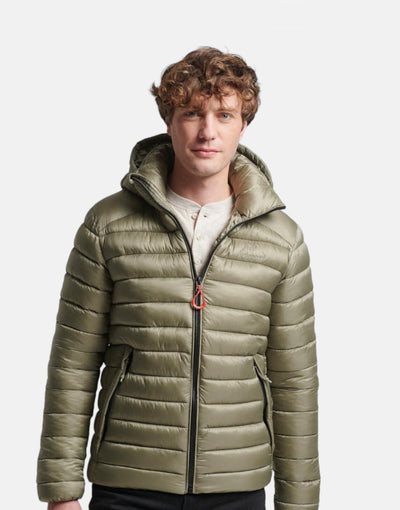 Superdry Hooded Fuji Sport Padded Jacket Green