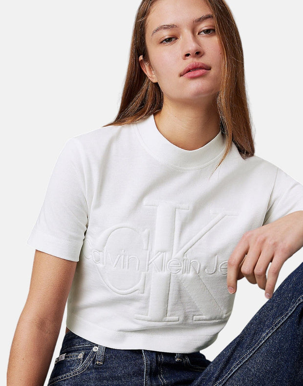 Calvin Klein Premium Monologo Short White T-Shirt